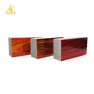 Windows and doors Wood grain Finished aluminum extrusion profile supplier in China
