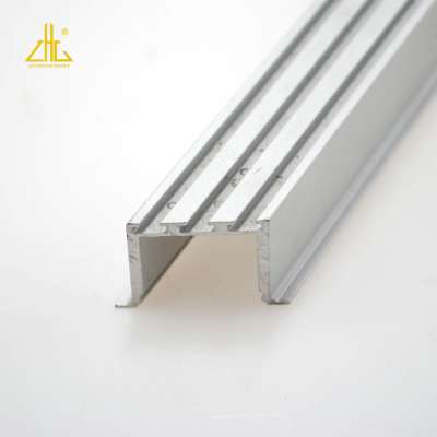 Custom 45 degree corner aluminum profile led strip light for 6mm glass shelves