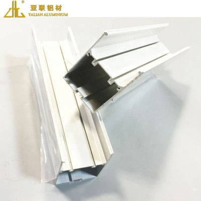 6063-T5 anodized silver Linear tube led strip aluminum profile for 6mm glass shelves Tile Trim  lighting