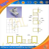 Glass and aluminum and curtain wall , Curtain wall and widnows aluminium profile catalogue