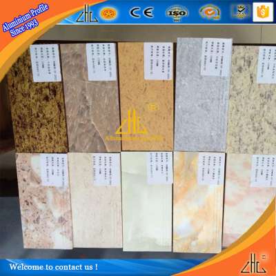 Hot ! new color imitated ceramics wood grain aluminium , kitchen aluminium profile manufacturer foshan